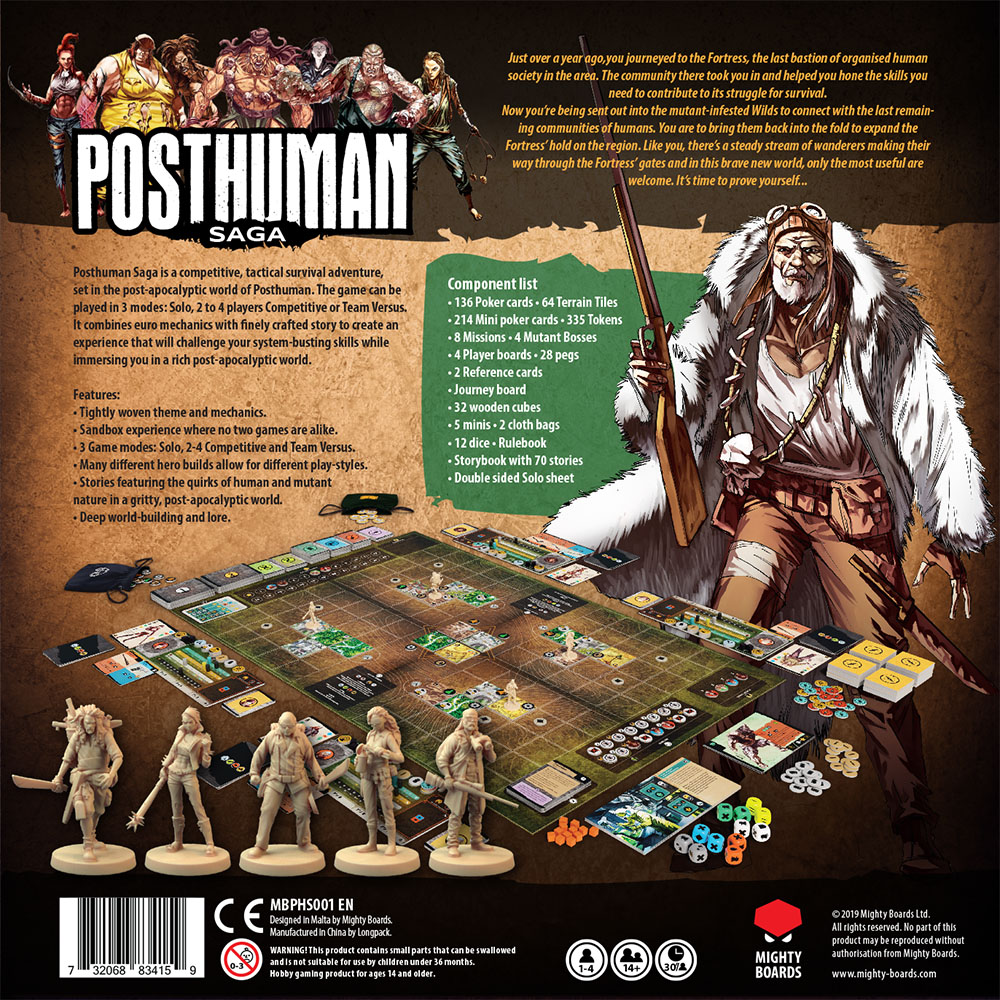 Posthuman Saga Deluxe Edition Board Game Kickstarter Resistance Expansion Promo 